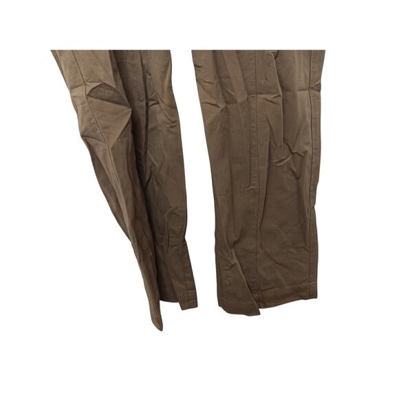 New Easel Women’s Utility Button Down Belted Jumpsuit 100% Cotton Tan Large - Picture 4 of 16